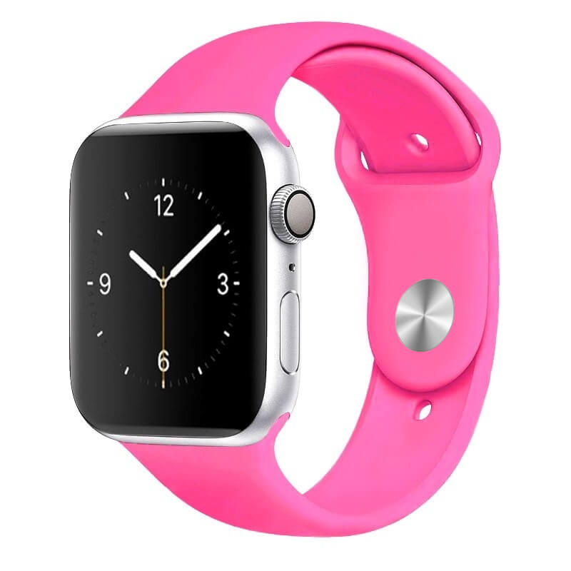 38-Barbie-Pink-Bright-Silicone-Apple-Watch-Band