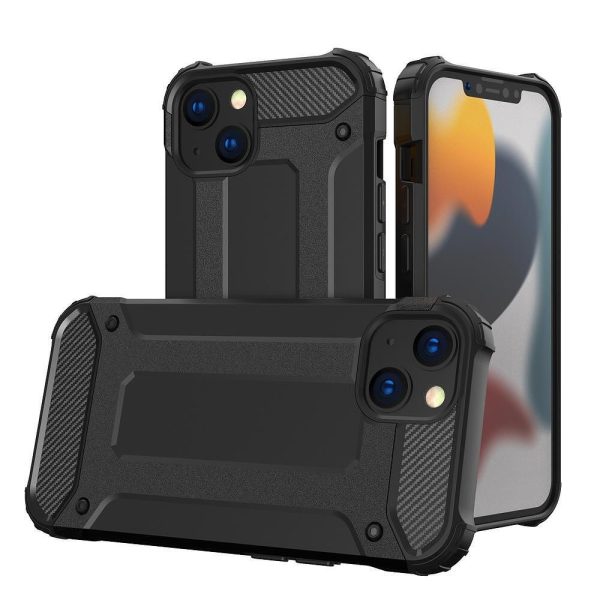 Черен удароустойчив кейс за iPhone 13 Mini