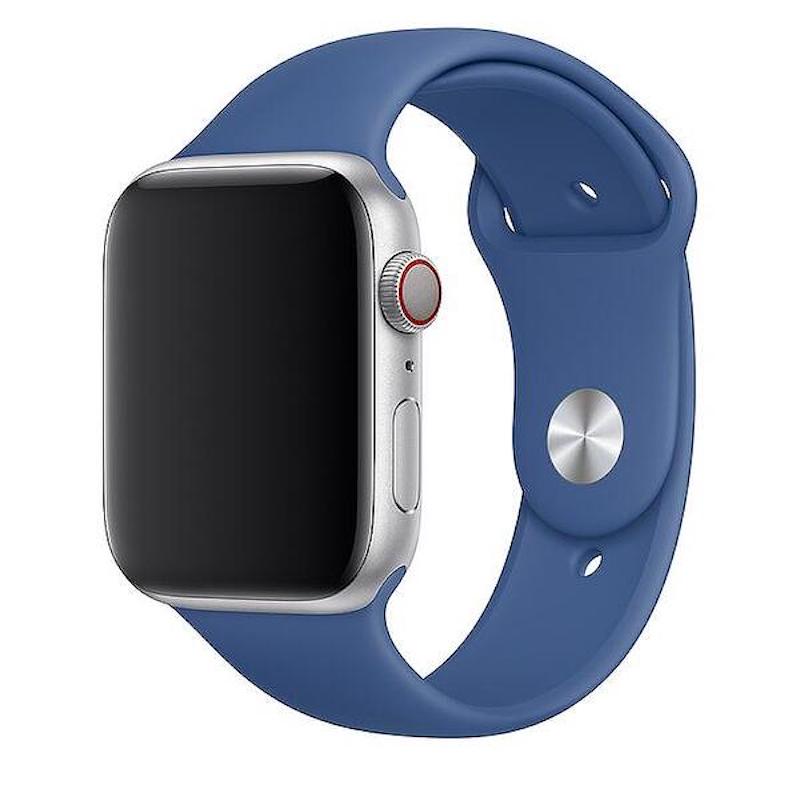 Blue Силиконова каишка Apple Watch синя силиконова каишка за apple watch