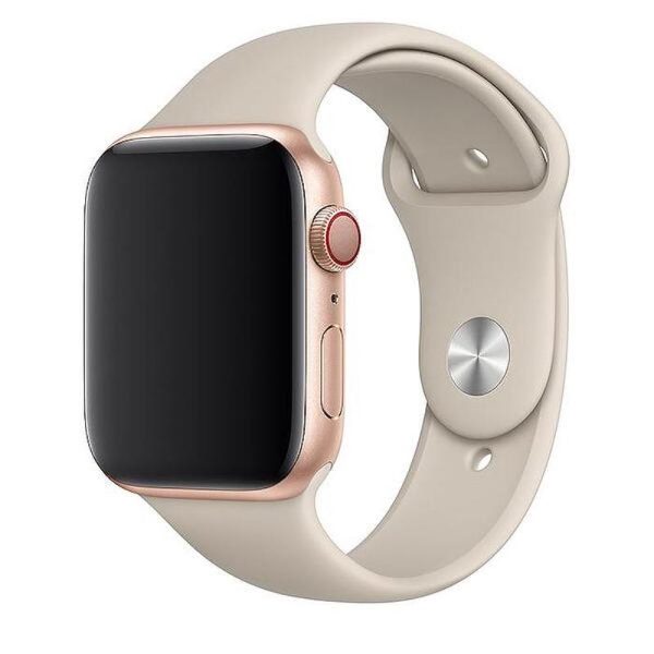 mrusno bqla silikonova kaishka apple watch