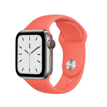 koralova silikonova kaishka za apple watch