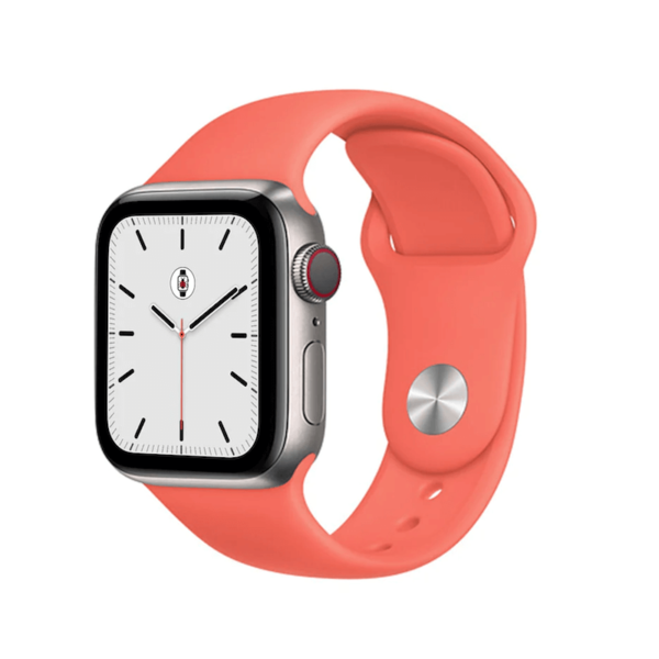 koralova silikonova kaishka za apple watch