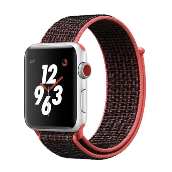 Black Pink текстилна каишка за Apple Watch