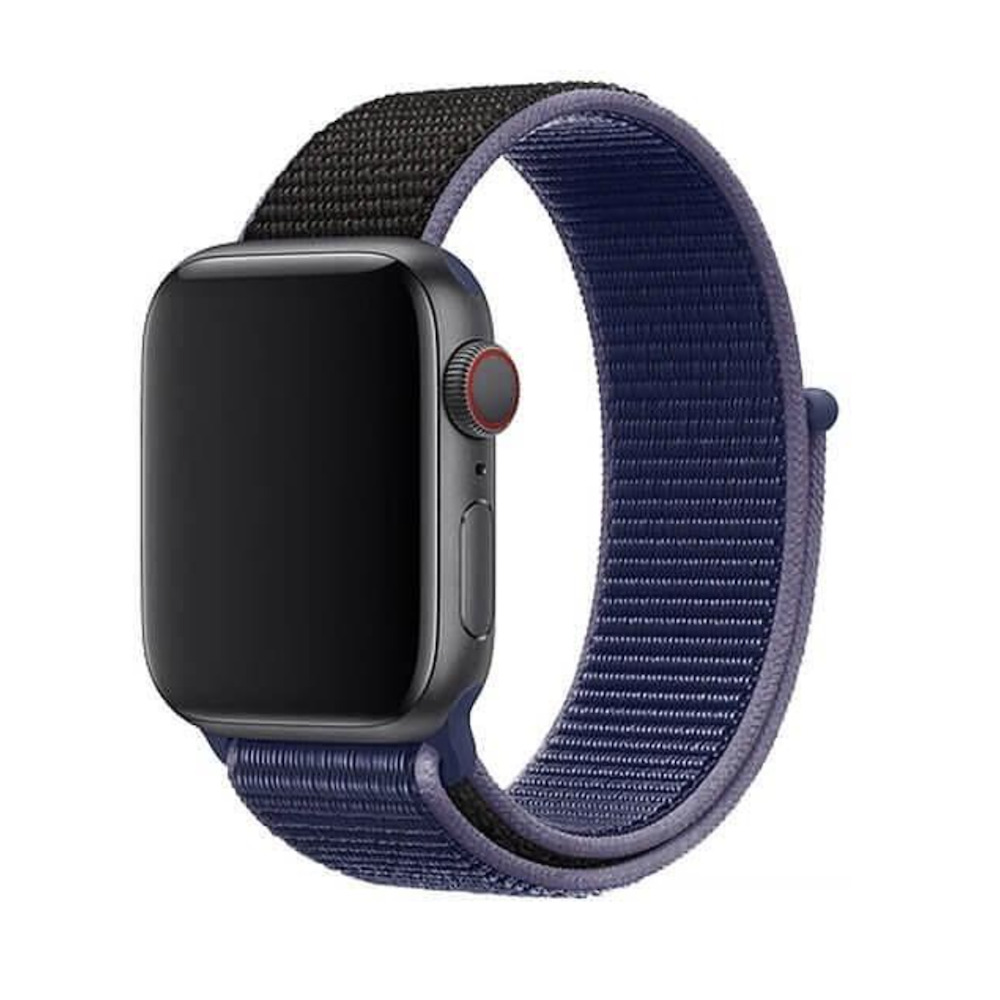 Midnight Blue:Black-tekstilna-kaishka