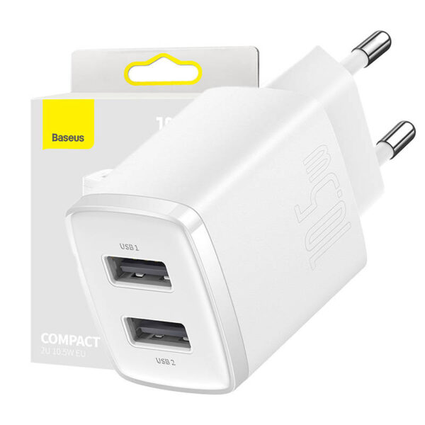 зарядно с два usb порта baseus 10.5w