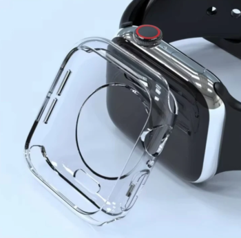 прозрачен силиконов кейс за apple watch 10