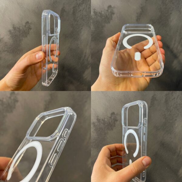 прозрачен кейс с magsafe за iphone 17 pro 17 pro max